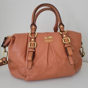 Coach Madison Juliette Leather Satchel (Cognac)
